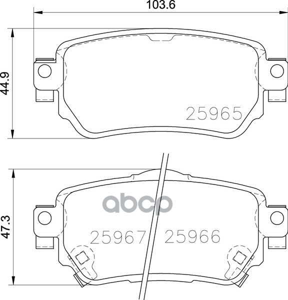 Колодки Тормозные Дисковые | Зад | NISSHINBO арт. NP2073