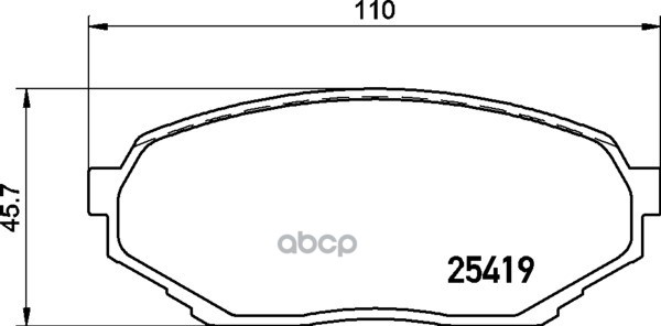 Колодки Тормозные Дисковые | Перед | NISSHINBO арт. NP3042