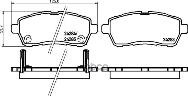 Колодки тормозные дисковые передн.MATERIA (M4_)  SIRION (M3_)  2 (DE)  2 Saloon (DE)  JUSTY IV  BALE NISSHINBO арт. np5030
