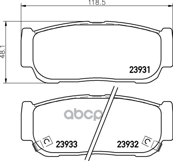 Колодки Тормозные Дисковые | Зад | NISSHINBO арт. NP6106