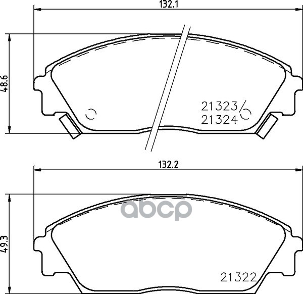 Колодки Тормозные Дисковые | Перед | (Pf-8191) NISSHINBO арт. NP8021