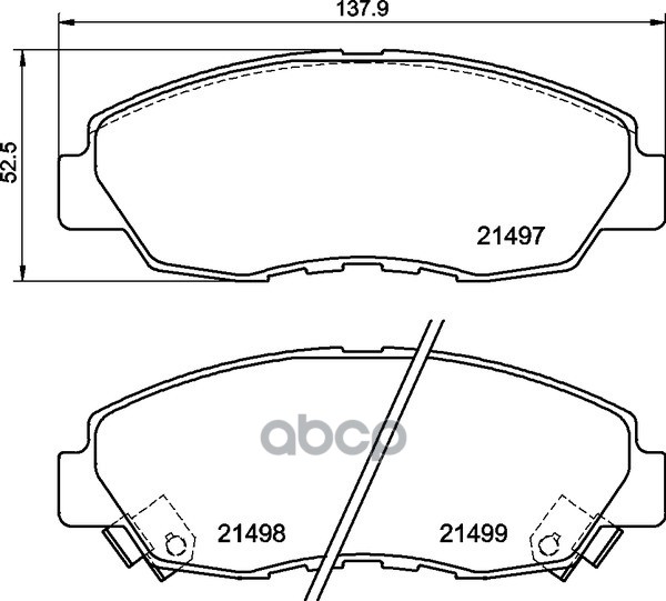 Колодки Тормозные Дисковые | Перед | NISSHINBO арт. NP8058