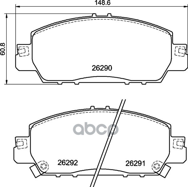 Колодки Тормозные Дисковые | Перед | NISSHINBO арт. NP8059