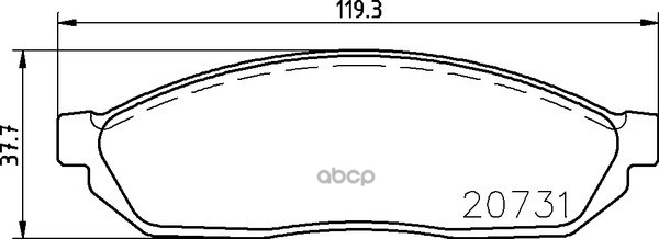 Колодки Тормозные Дисковые Передн.civic I Saloon (Sf)  Civic Ii Hatchback (Ss  Sl)  Alto  Alto (0S) NISSHINBO арт. np9011