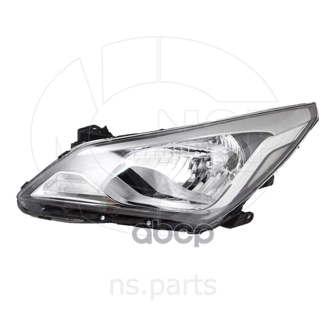 Фара левая HYUNDAI Solaris (14-17) (под корректор) NSP арт. NSP02921014L600