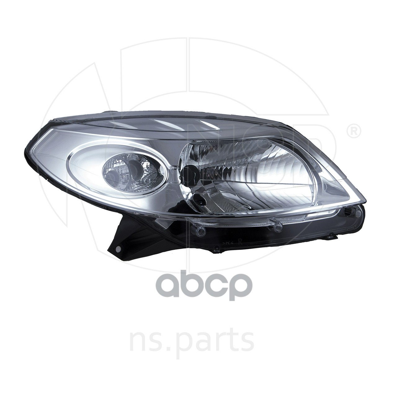 Фара правая RENAULT Sandero (хром) NSP078200733877 NSP арт. NSP078200733877