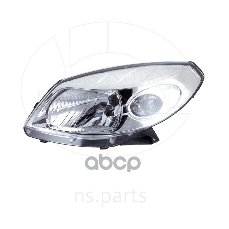 Фара левая RENAULT Sandero (хром) NSP078200733878 NSP арт. NSP078200733878
