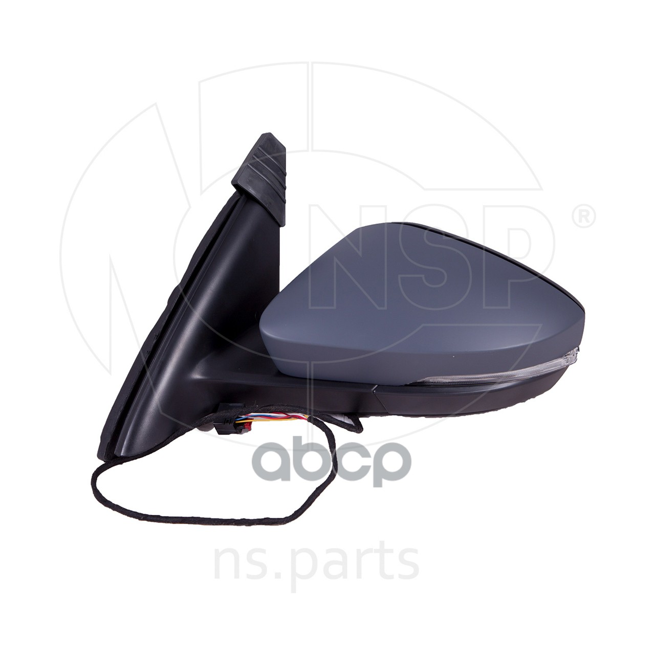 Зеркало левое SKODA Octavia A7 (13-17) (в сборе) (эл. обогр., 6 конт.) NSP085E1857507N NSP арт. NSP085E1857507N