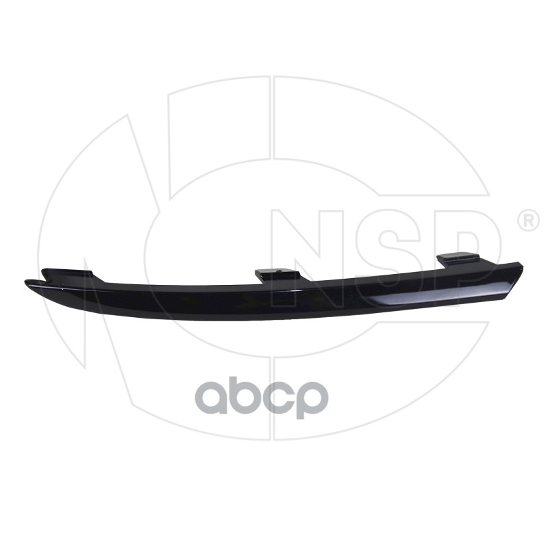 Молдинг Бампера Заднего Левый Volkswagen Polo V Sedan (15-20) (Черный) NSP арт. NSP086RF853841