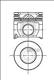 Поршень Двс Ford Transit 2.4Tdci Phfa =89.9 2X2x2 +0.50 06> NURAL арт. 87-148107-40
