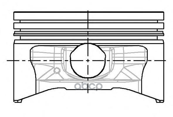 Поршень (STD/ 1.00/ с кольцами на 1 цилиндр) Ford Focus 98-11 / Mondeo 00-07 CGBA;CGBB;CHBA;CHBB;CSD NURAL арт. 87-429400-00