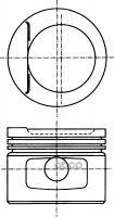Поршень в комплекте NURAL арт. 87-501807-20