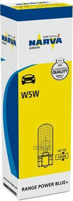 Лампа W5w Range Power Blue+ 12V W2,1X9,5D Min10 171893000 Narva арт. 171893000