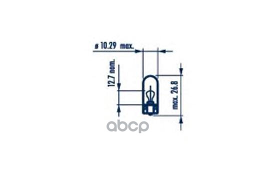 Лампа W5w 12V-5W (W2,1X9,5D) (Белый Свет-Голуб.оттен.) Rpb Narva арт. 17189