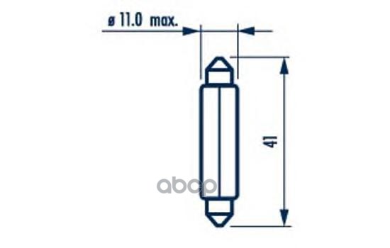 Лампа 24V C10w 10W Sv8,5-8 Narva Standard 1 Шт. Картон 17327 Narva арт. 17327