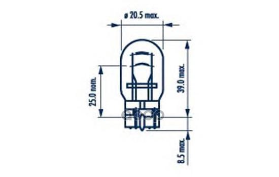 Лампа W21/5W 12V NVA CP Narva арт. 17919
