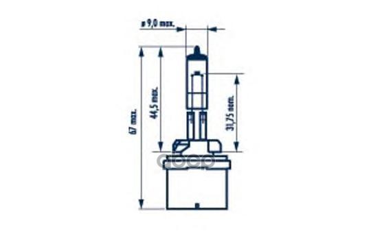 Лампа H27W/1 12V 27W PG13 NVA C1 Narva арт. 48041