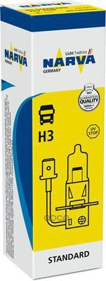 Лампа H3 24V 70W Галогенная Pk22s Narva арт. 487003000