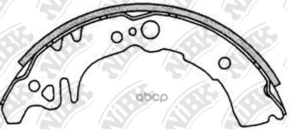 Колодки тормозные барабанные TO DUET 1.3 1998 - 2004 FN0037 NiBK арт. FN0037