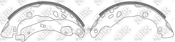 Колодки тормозные барабанные NiBK арт. FN0619