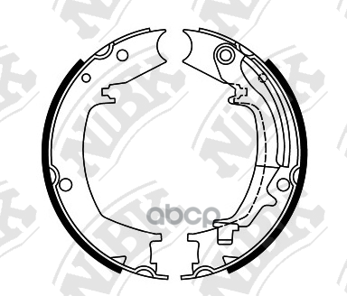 Колодки тормозные барабанные HYUNDAI TUCSON 2004-2010 FN0644 NiBK арт. FN0644