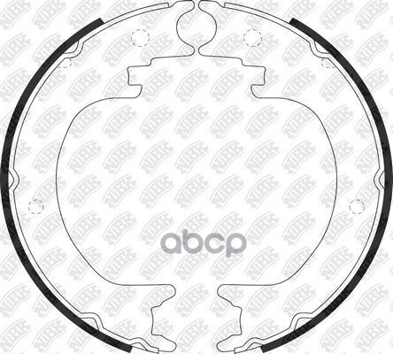 Колодки стояночного тормоза MITSUBISHI PAJERO III/IV 00-  FN0649 NiBK арт. FN0649