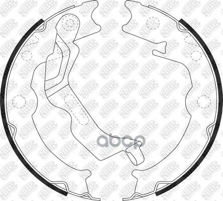 Колодки тормозные барабанные NiBK арт. FN0658
