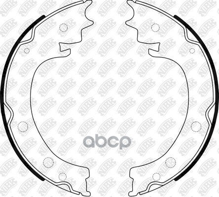 Колодки тормозные барабанные NiBK арт. FN0662