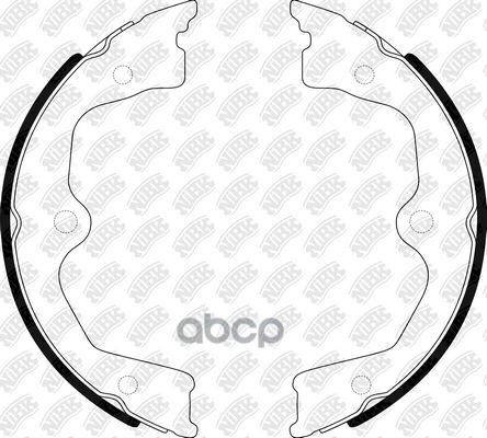 Колодки тормозные барабанные HONDA ACCORD 2.4 2008 -   HONDA ACCORD 2.4 2008 - 2015  HONDA LEGEND 3. NiBK арт. fn0663