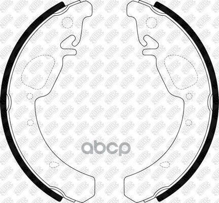 Колодки тормозные барабанные NiBK арт. FN0670