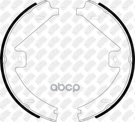 Колодки тормозные комплект, стояночная тормозная система FN0676 NiBK арт. FN0676