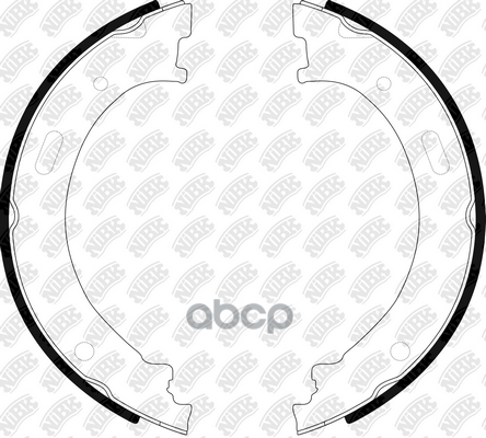 Колодки тормозные барабанные [Ps] JEEP Grand Cherokee 10- NiBK арт. fn0677