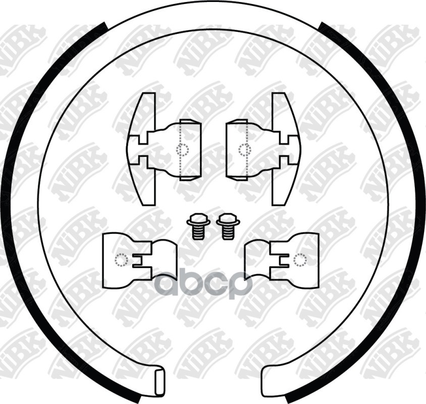 Колодки тормозные барабанные FN0705 NiBK арт. FN0705