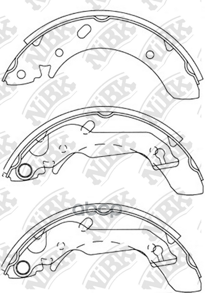 Колодки тормозные барабанные NiBK арт. FN11158