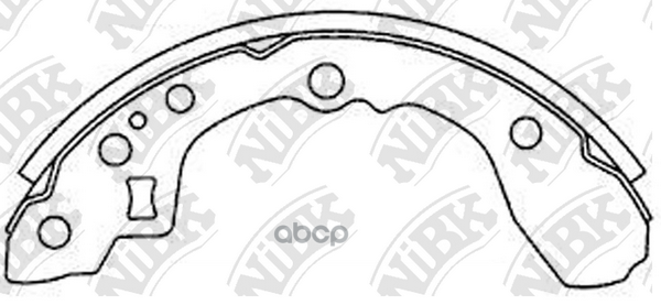 Колодки тормозные барабанные NiBK арт. FN11161