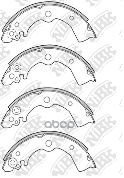 Колодки Тормозные Барабанные | Зад | NiBK арт. FN1185