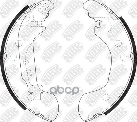 Колодки Тормозные Барабанные | Зад | NiBK арт. FN1289
