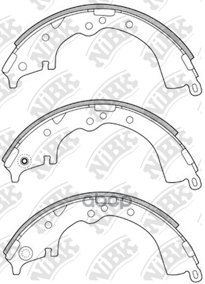 Колодки тормозные барабанные NiBK арт. FN2335