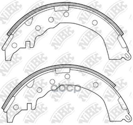 Колодки тормозные барабанные NiBK арт. FN2338