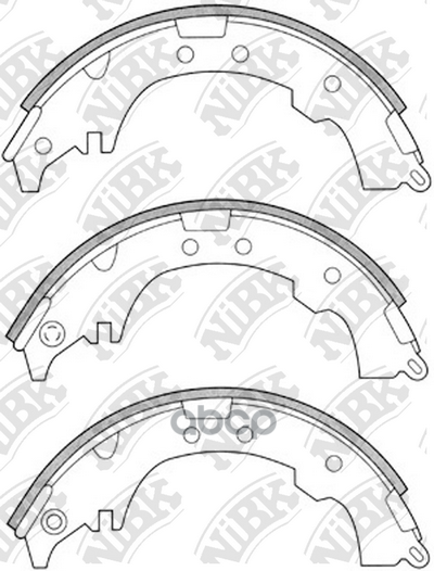 Колодки тормозные барабанные NiBK арт. FN2339