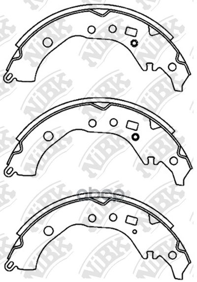 Колодки тормозные барабанные задн. TOYOTA Corolla 2006 NiBK арт. fn2389