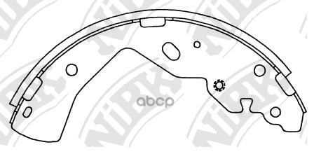 К-Т Торм. Колодок Бараб. Re Fo Ranger -07, Ma B-Se NiBK арт. FN3413