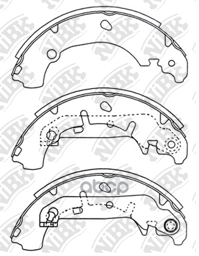 Колодки тормозные барабанные FORD FUSION 2002-2008 FN3421 NiBK арт. FN3421