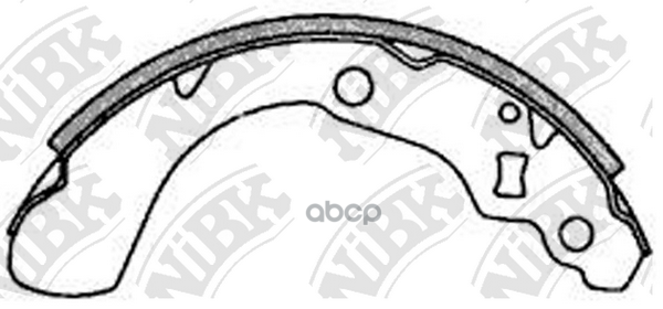 Колодки тормозные барабанные FN5528 NiBK арт. FN5528