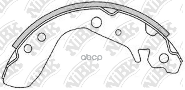 Колодки Тормозные Барабанные Honda Jazz 2002-2008 Fn5534 NiBK арт. FN5534