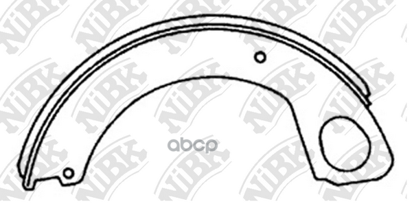 Колодки Тормозные Барабанные | Зад | NiBK арт. FN6680