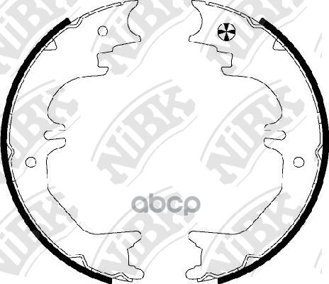 Колодки тормозные барабанные TOYOTA LAND CRUISER 100 4.7 2002 - 2007  TOYOTA LAND CRUISER 100 4.2 19 NiBK арт. fn8905