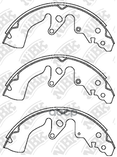 Колодки тормозные барабанные NiBK арт. FN9970