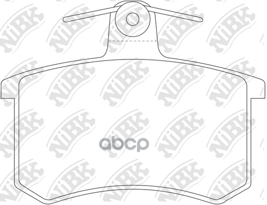 Колодки тормозные дисковые NiBK арт. PN0017