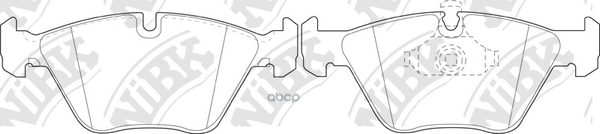Колодки тормозные дисковые BMW 3 3.2 2001 - 2007  BMW 3 3.2 2000 - 2006  BMW Z4 3.2 2006 - 2009 NiBK арт. pn0027